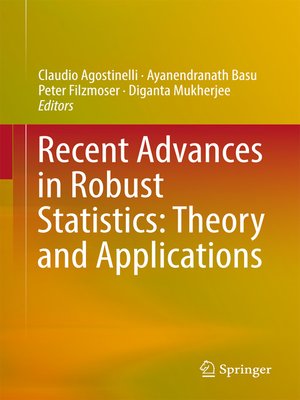 cover image of Recent Advances in Robust Statistics